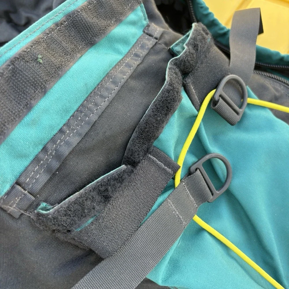 Vtg Mountainsmith Backpacking Pack Black Teal‎ Heritage Internal Aluminum Frame
